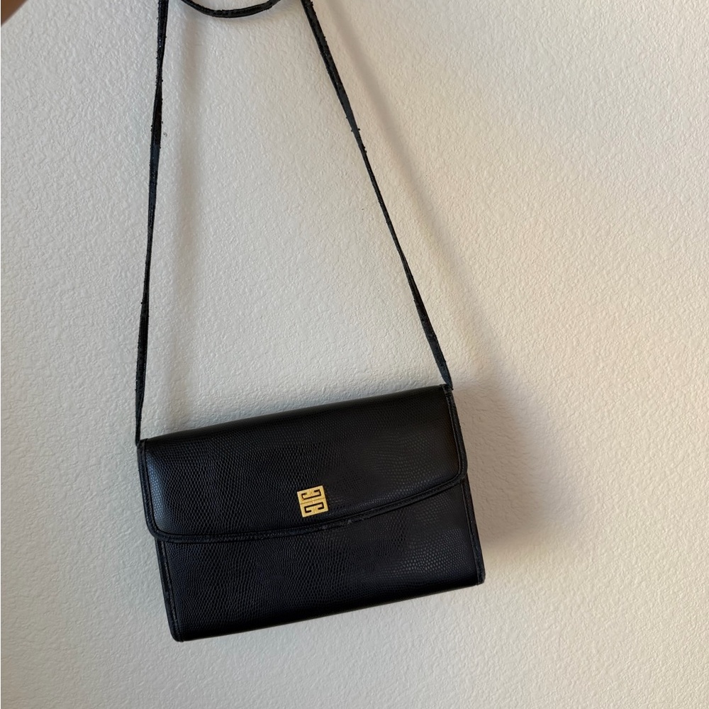 Givenchy Black Crossbody Bag with Gold Accent